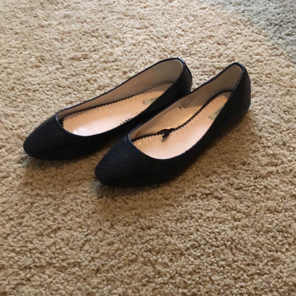 Black patterned flat from Urban Outfitters